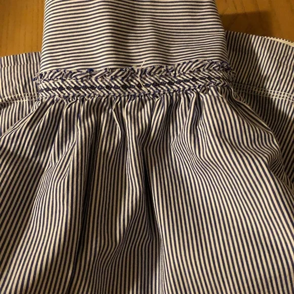 American Eagle Outfitters Blue and White Striped Skater Skirt - Picture 3 of 4